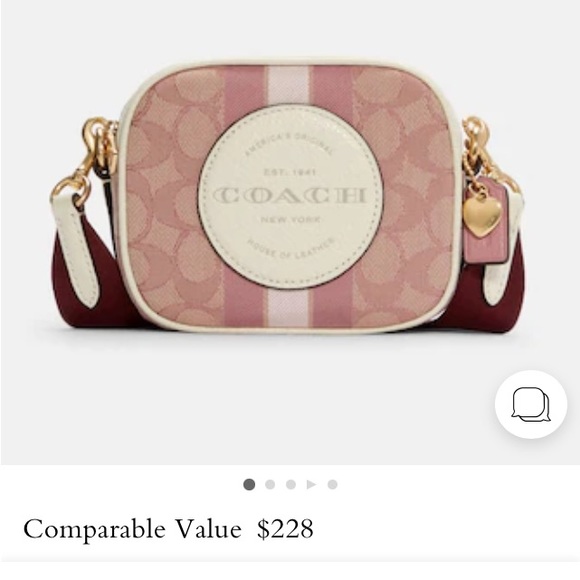 Coach Dempsey Camera bag in sig. Jacguard w/Coach patch&❤️ charm. - Picture 6 of 9